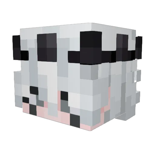 RavenLegion Minecraft avatar head, 3D render