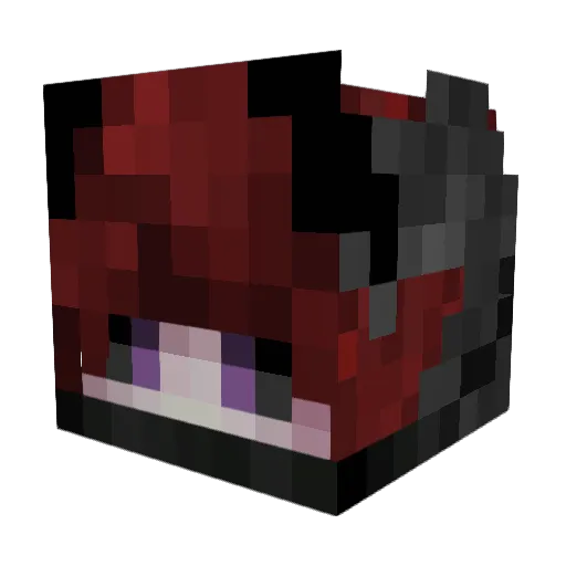 RavenNoodles99 Minecraft avatar head, 3D render