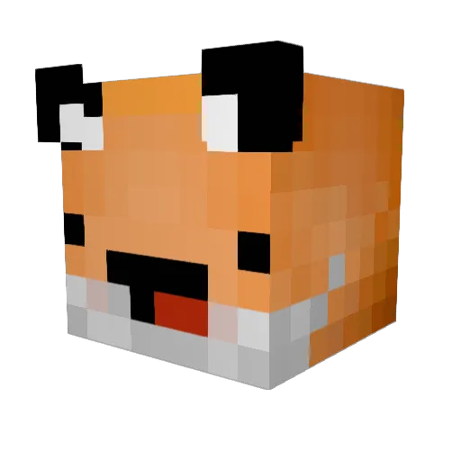RavenSythe Minecraft avatar head, 3D render