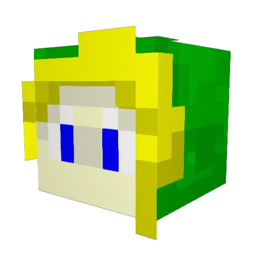 RavenWinters87 Minecraft avatar head, 3D render