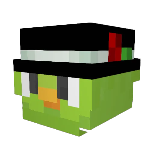 RavenXVHGZFN06 Minecraft avatar head, 3D render