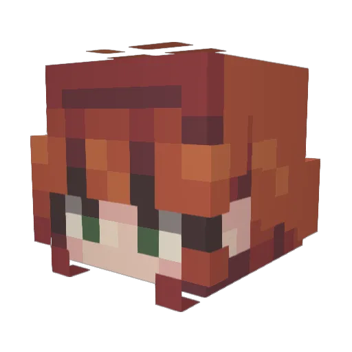 Raven_1403 Minecraft avatar head, 3D render