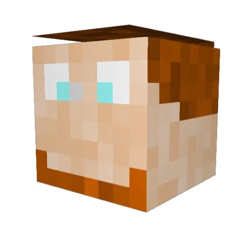 Raven_Graves Minecraft avatar head, 3D render