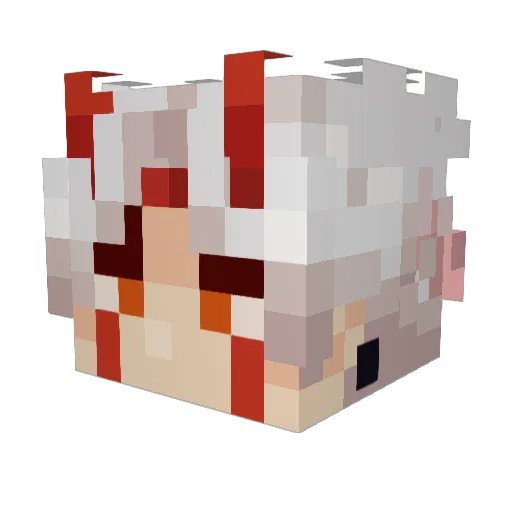 Raven_Toast56 Minecraft avatar head, 3D render