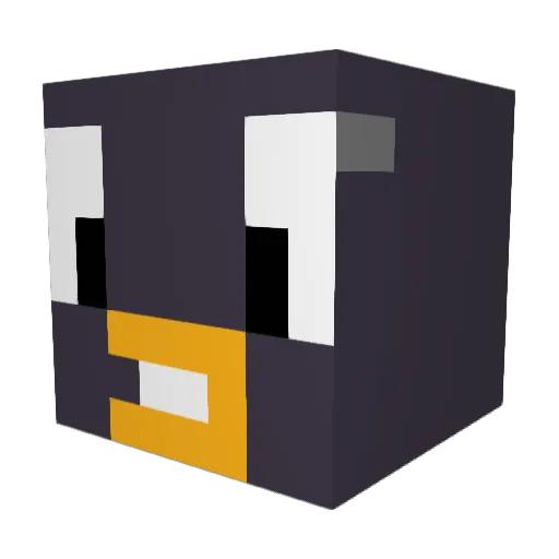 Raven_noct Minecraft avatar head, 3D render