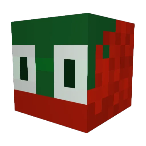 Ravencluster Minecraft avatar head, 3D render