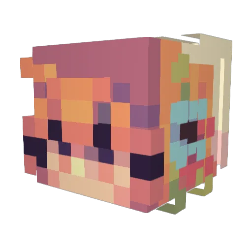 Ravenent908 Minecraft avatar head, 3D render