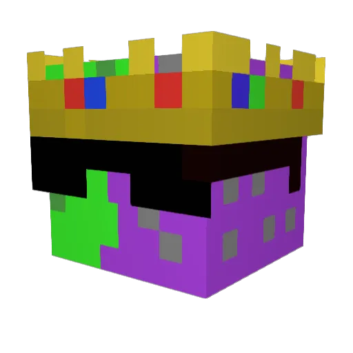RavengerX Minecraft avatar head, 3D render