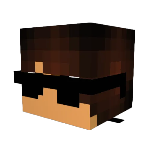 Ravenkiller83 Minecraft avatar head, 3D render
