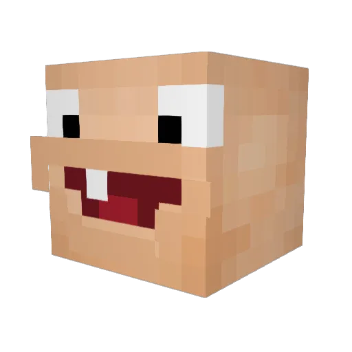 RavennJ Minecraft avatar head, 3D render