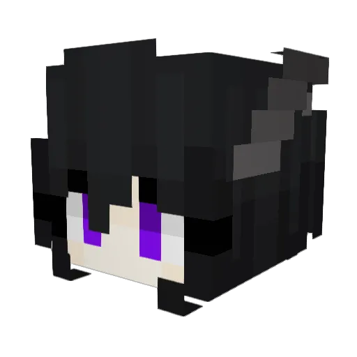 Ravennuhh Minecraft avatar head, 3D render