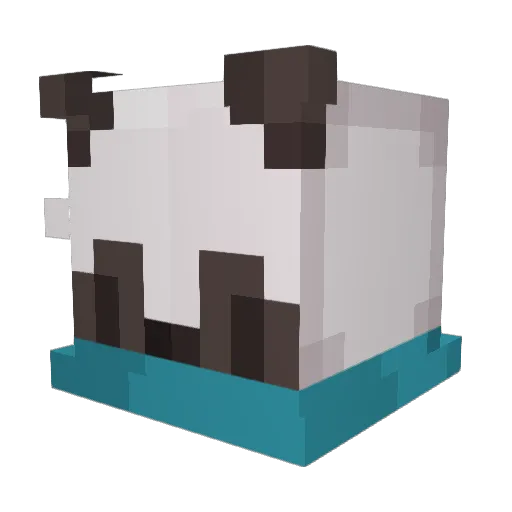 Ravenous_raider Minecraft avatar head, 3D render