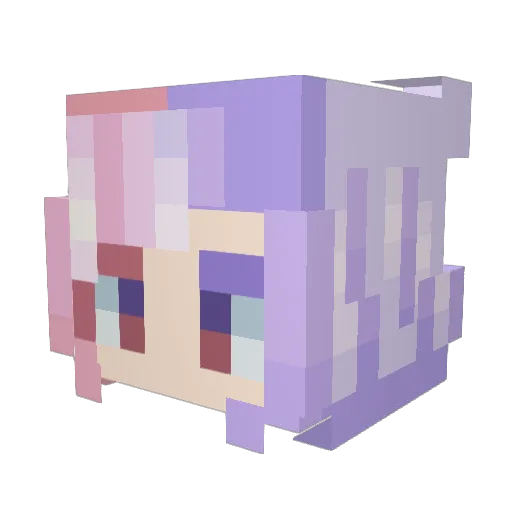 Ravenpath_7 Minecraft avatar head, 3D render