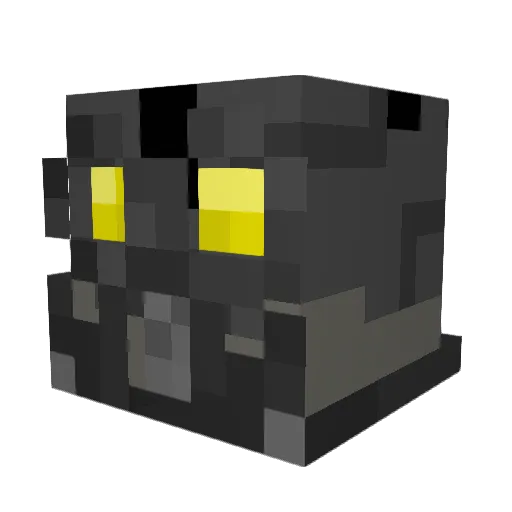 Ravenrock__ Minecraft avatar head, 3D render