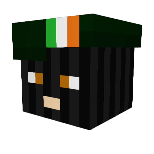 RavensShadow Minecraft avatar head, 3D render