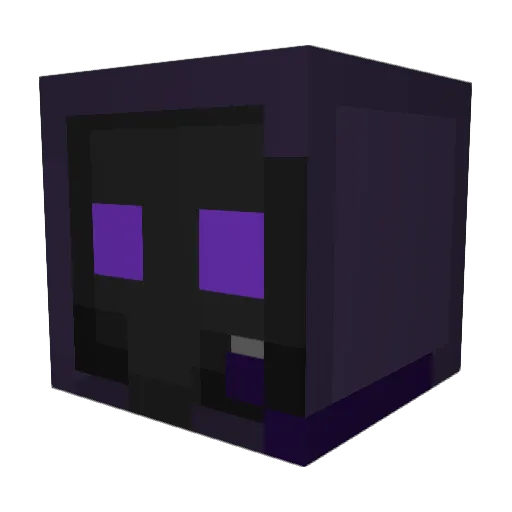 Raventoly Minecraft avatar head, 3D render