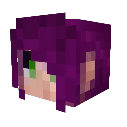 Ravie333 Minecraft avatar head, 3D render