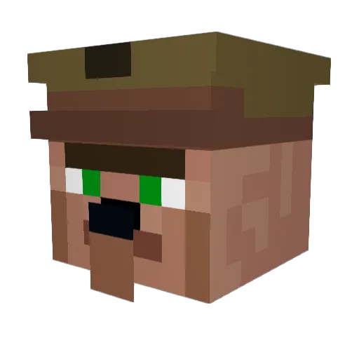 Ravii_0 Minecraft avatar head, 3D render