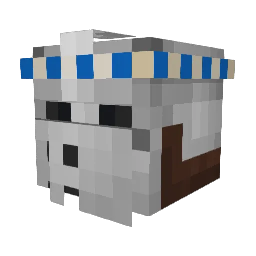 RavinGavin Minecraft avatar head, 3D render