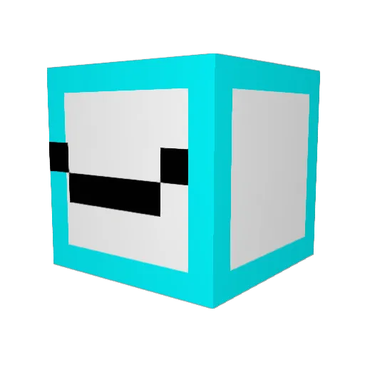 Ravineclaw Minecraft avatar head, 3D render