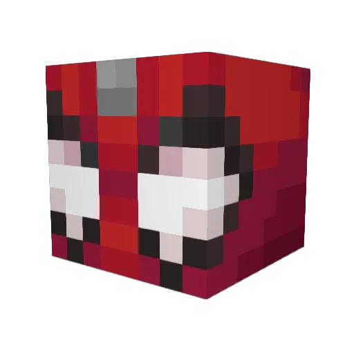 Ravinnie Minecraft avatar head, 3D render