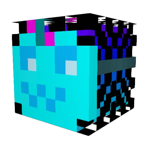 Ravioli55 Minecraft avatar head, 3D render