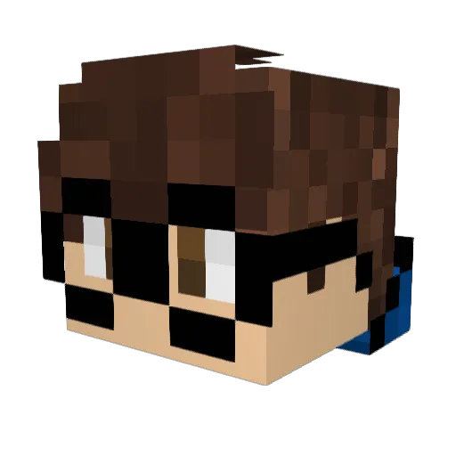 Raviolis_III Minecraft avatar head, 3D render