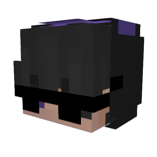Raviscool Minecraft avatar head, 3D render