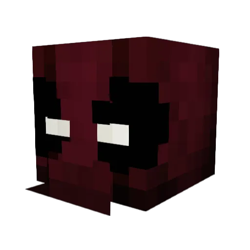Ravistz Minecraft avatar head, 3D render