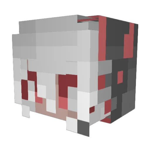 RaviusXB Minecraft avatar head, 3D render