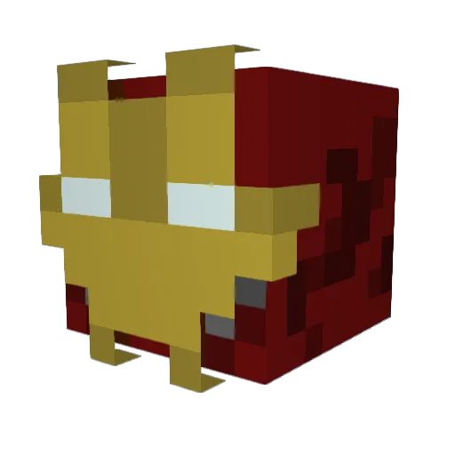 Ravixxxxx Minecraft avatar head, 3D render