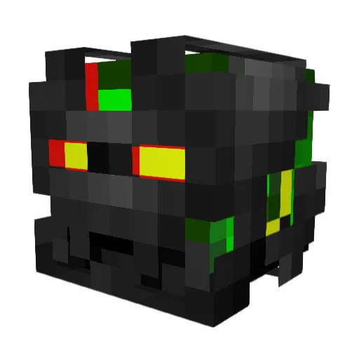 Ravobay Minecraft avatar head, 3D render
