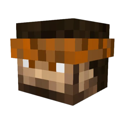 Ravon259 Minecraft avatar head, 3D render