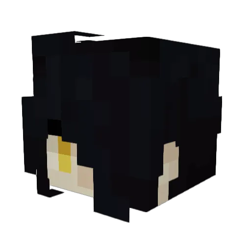 Ravozke Minecraft avatar head, 3D render