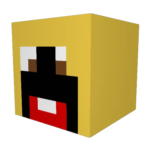 RavsWife Minecraft avatar head, 3D render