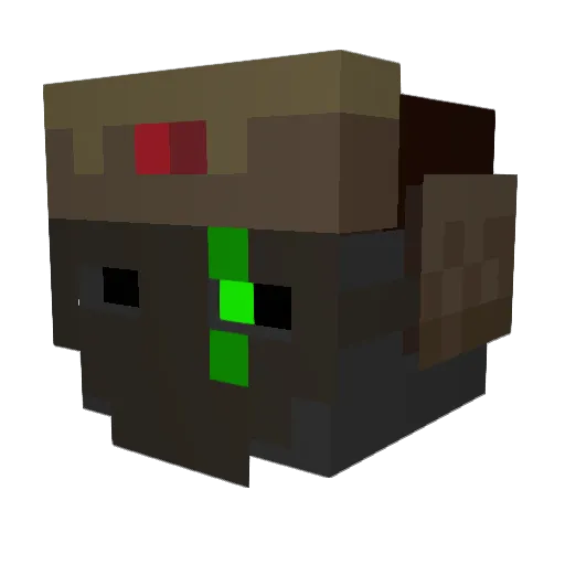 Ravus3 Minecraft avatar head, 3D render