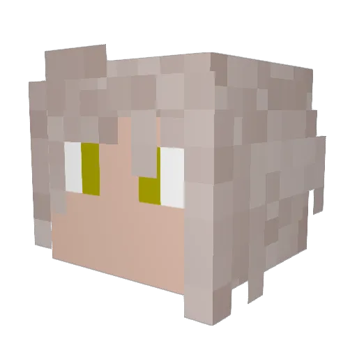RavusNoxFleuret Minecraft avatar head, 3D render