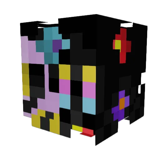 Ravweas Minecraft avatar head, 3D render