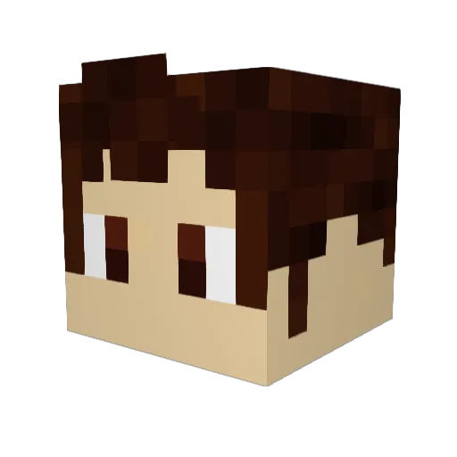Ravynus Minecraft avatar head, 3D render