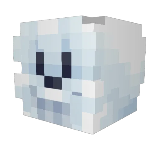 Ravz Minecraft avatar head, 3D render