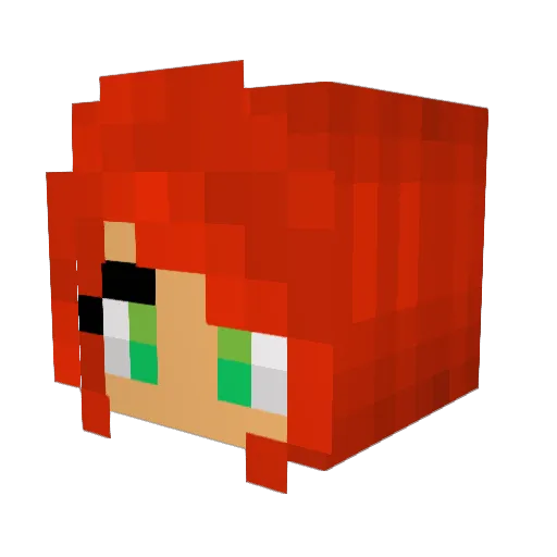 RawRafe Minecraft avatar head, 3D render