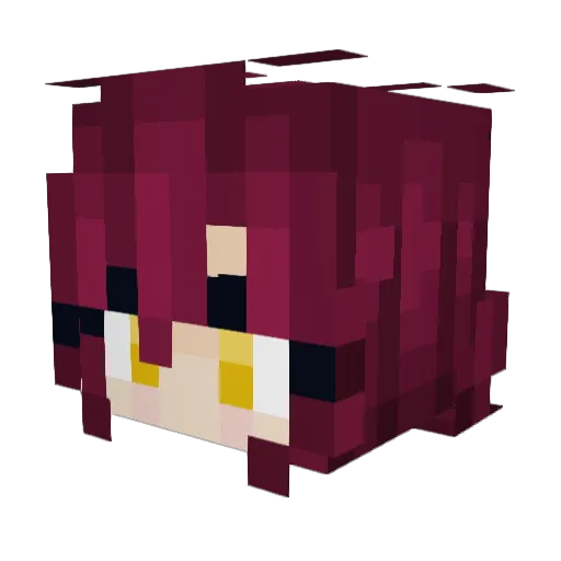 Raw_Onions Minecraft avatar head, 3D render