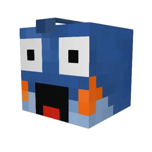 Raw_Slayer Minecraft avatar head, 3D render