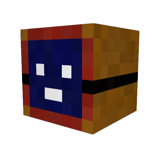 Raweem Minecraft avatar head, 3D render