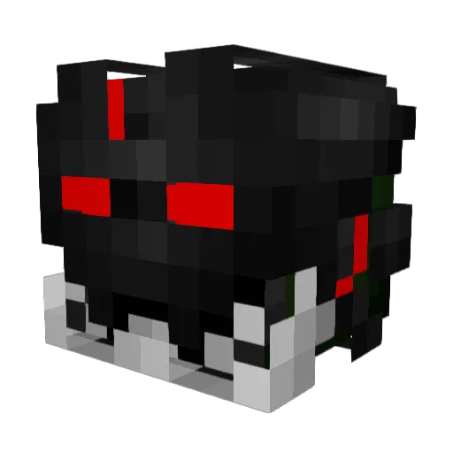 Rawhead_Rex Minecraft avatar head, 3D render