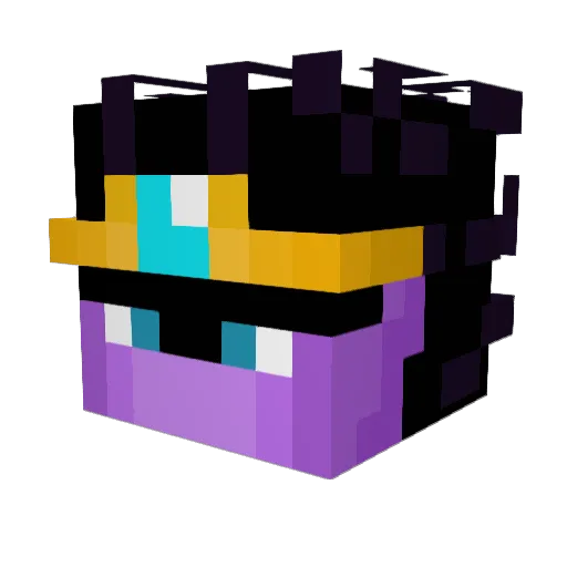 Rawjad Minecraft avatar head, 3D render