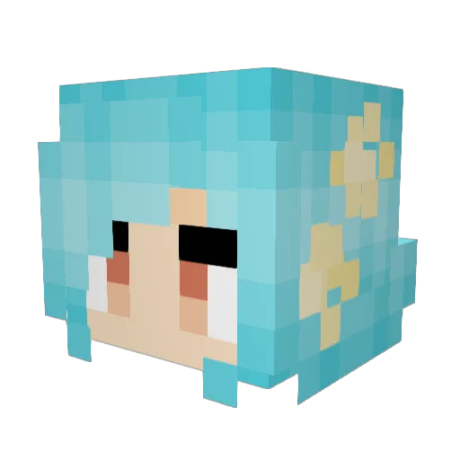 Rawr0513 Minecraft avatar head, 3D render