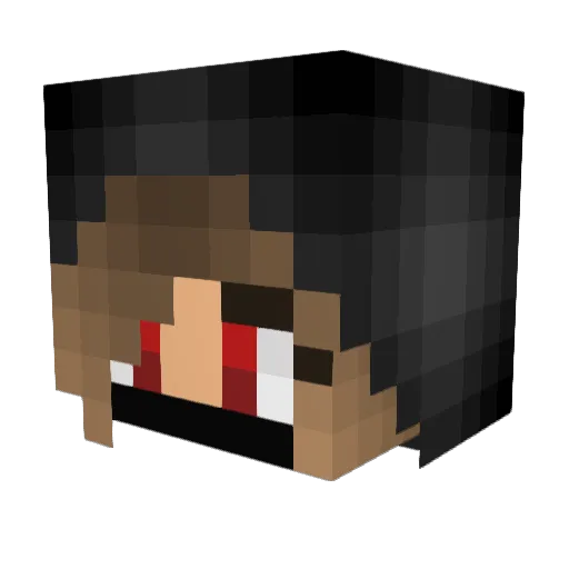 Rawr0z Minecraft avatar head, 3D render