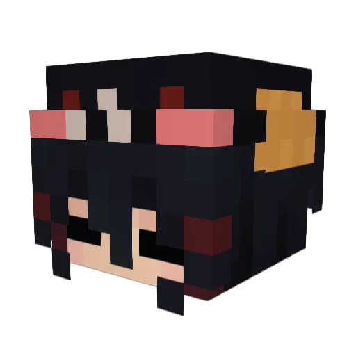 RawrXD43 Minecraft avatar head, 3D render