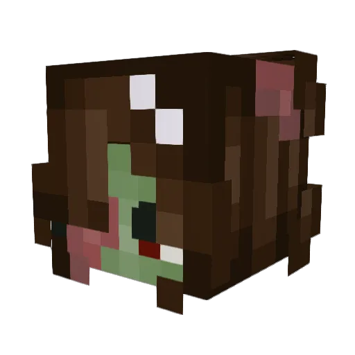Rawr_Azure Minecraft avatar head, 3D render